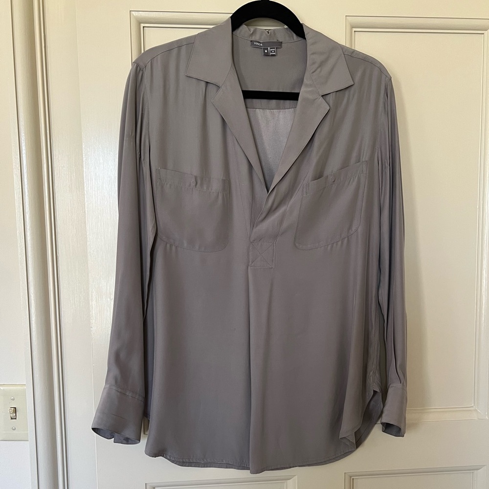 Vince grey blouse